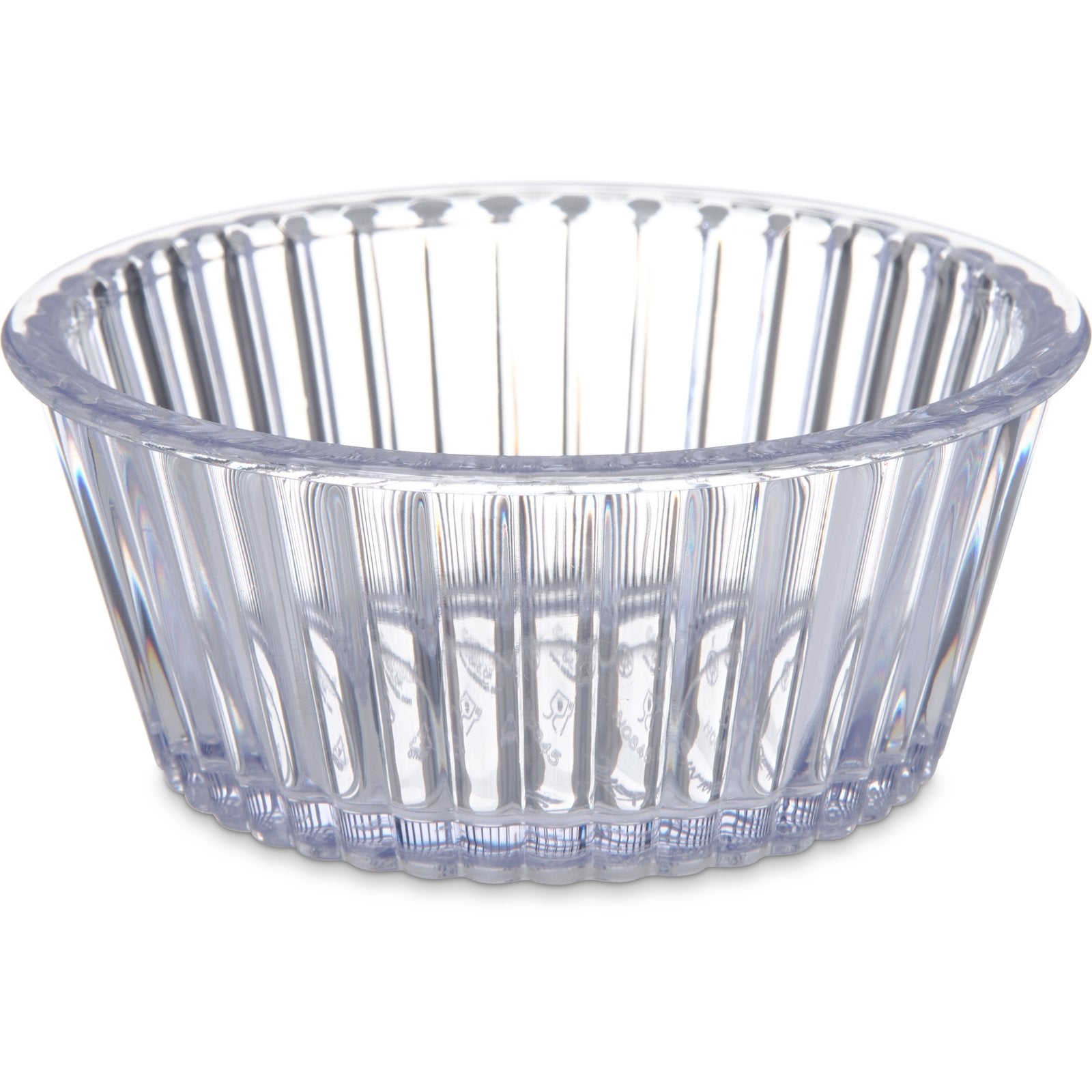 Carlisle 84507 4.5 oz Clear SAN Fluted Ramekin