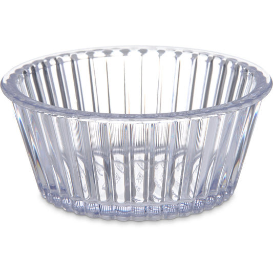 Carlisle 84507 4.5 oz Clear SAN Fluted Ramekin