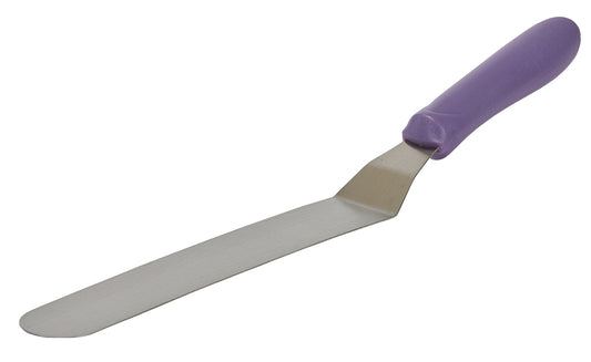Winco TWPO-9P Purple Spatula w/Offset, 8-1/2" x 1-1/2" Blade Allergen Free