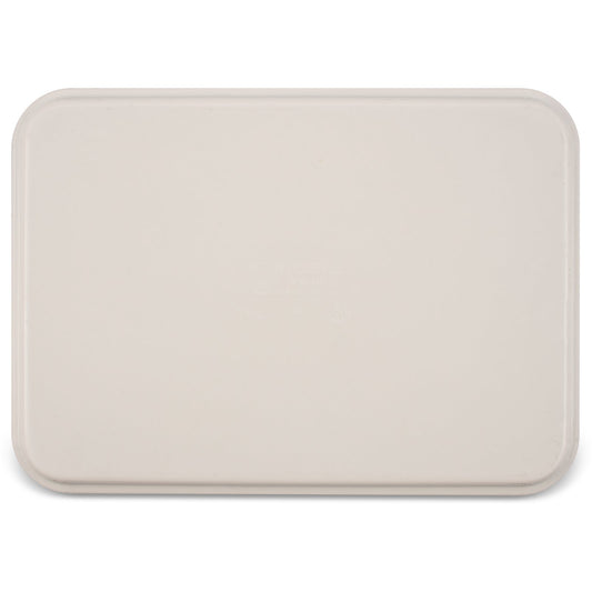 Carlisle 1318FMT301 17 3/4" x 12-3/4" x 1" Pearl White Fiberglass Market Tray