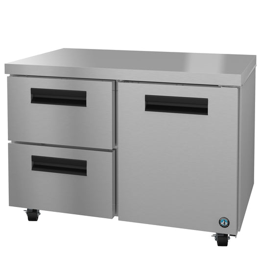 Hoshizaki UR48B-D2 Two Section Drawer/Door Combo Undercounter Refrigerator
