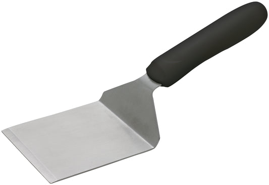 Winco TKP-41 Black Polypropylene Handle Steak/Burger Turner w/ Offset, 4-1/8" x 3-3/4" Blade