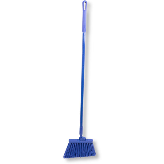 Carlisle 41083EC14 56" Blue Color Coded Duo-Sweep Unflagged Angle Broom