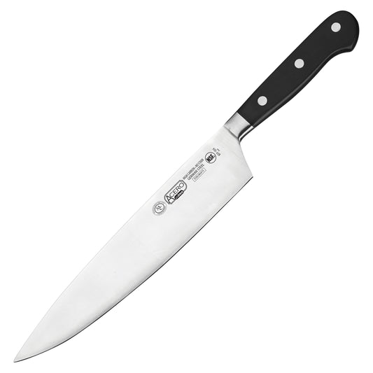 Winco KFP-104 10" Chef Knife with Short Bolster