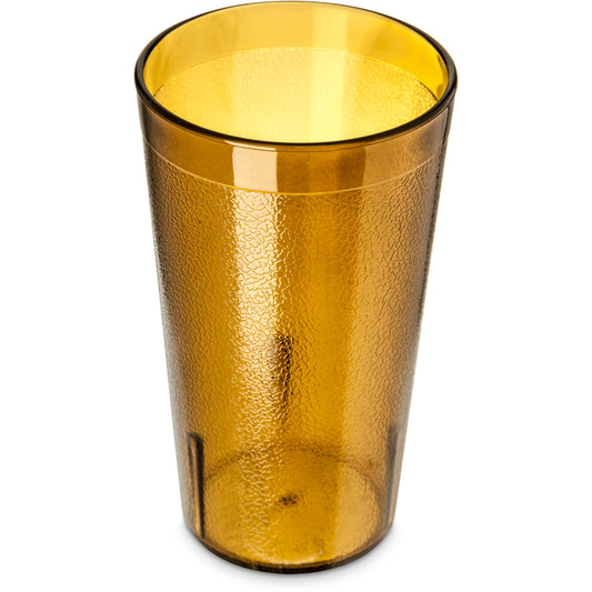 Carlisle 5212-813 12 oz Amber SAN Stackable Tumbler (12/st)