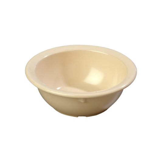 Carlisle KL11925 12.5 oz Tan Kingline Melamine Rimmed Nappie Bowl