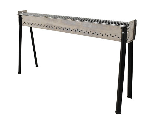 Omcan 47317 45.3" x 5.5" Stainless Steel Charcoal Kebab Grill Grid