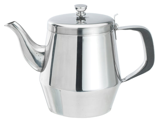 Winco JB2932 32 oz. Stainless Steel Gooseneck Teapot