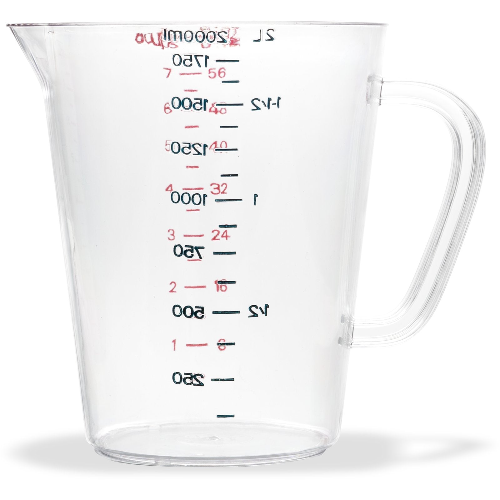 Carlisle 4314407 1/2 gal Clear Polycarbonate Commercial Measuring Cup