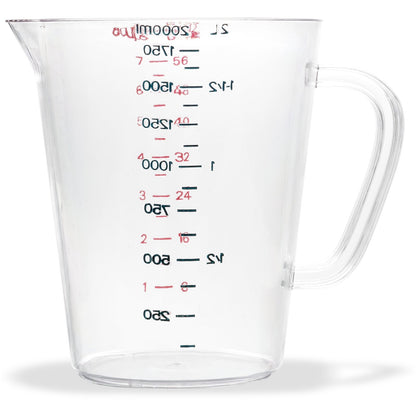 Carlisle 4314407 1/2 gal Clear Polycarbonate Commercial Measuring Cup