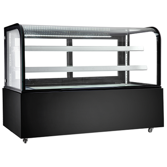 New Air NDC-72-CG 72" Curved Glass Refrigerated Display Case