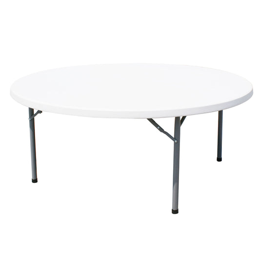Omcan 41599 71" Solid Round Folding Table