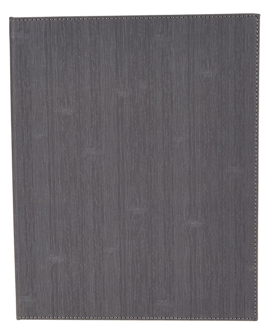 Winco LMD-811GY Gray Two-Views Menu Cover For 8-1/2 X 11" Inserts