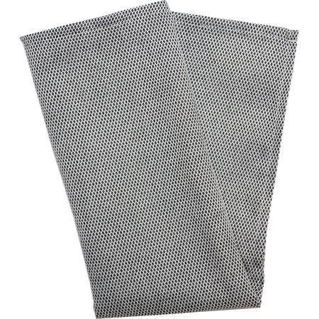 Snap Drape 54432020NH503 20" x 20" Black/White Spun Polyester Microfiber Milan Birdseye Napkin