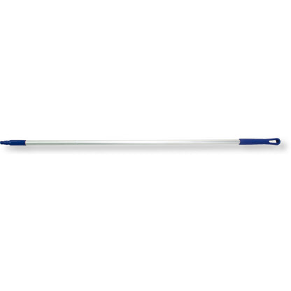 Carlisle 40226EC14 60" Blue Natural Aluminum Handle with Color-Coded Tip and Hang Up Cap