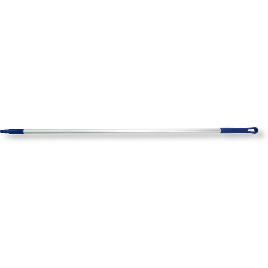 Carlisle 40226EC14 60" Blue Natural Aluminum Handle with Color-Coded Tip and Hang Up Cap