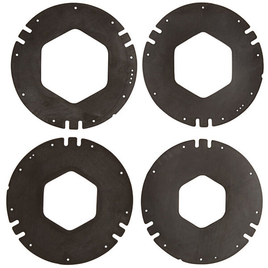 San Jamar XC2226BK Small/Medium/Large/Extra Large Black Replacement Gasket C2210 (1EA)