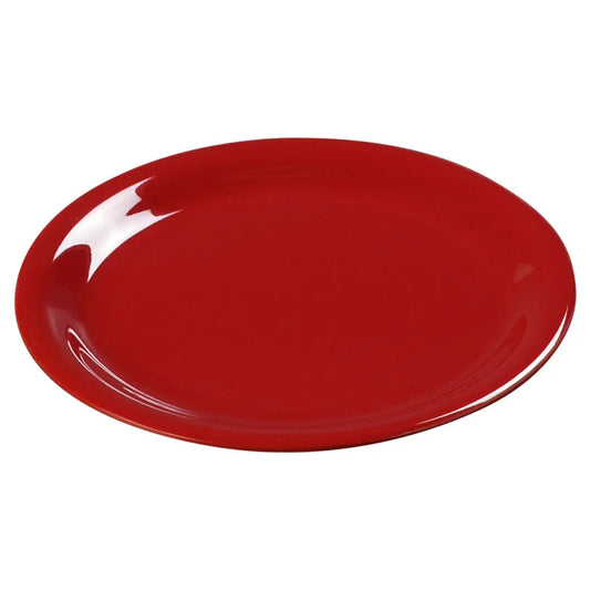Carlisle 3300805 6.5" Red Sierrus Melamine Narrow Rim Pie Plate