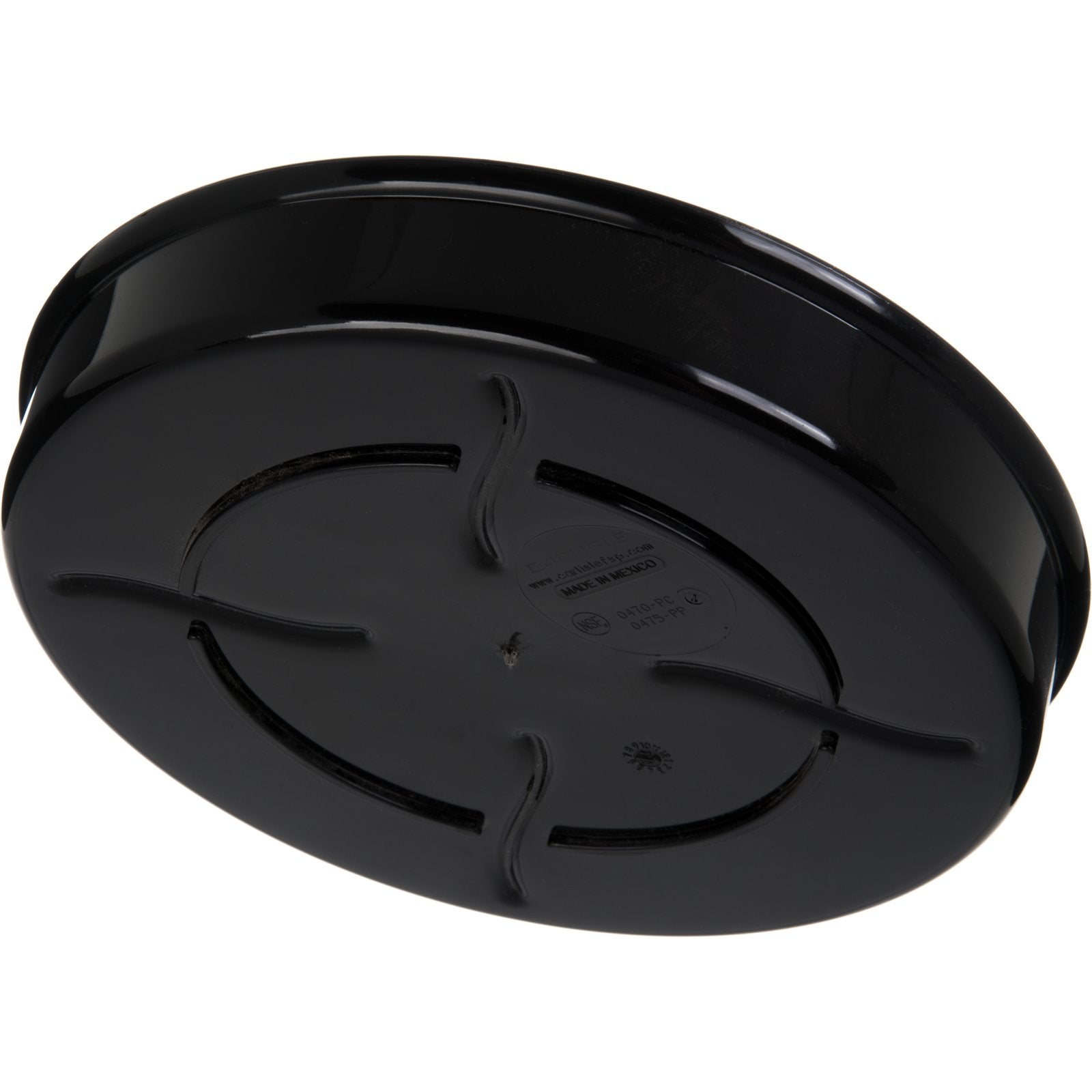Carlisle 47503 7-1/4" / 1-15/16" Black Polypropylene Tortilla Server w/Lid