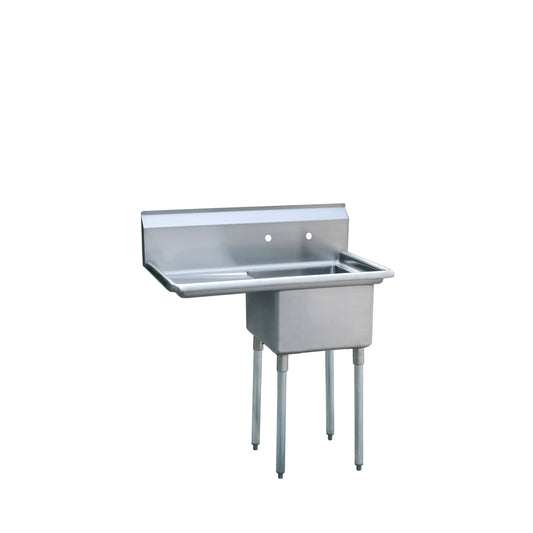 Atosa MRSA-1-L 18" One Compartment Sink with Left Drain Board