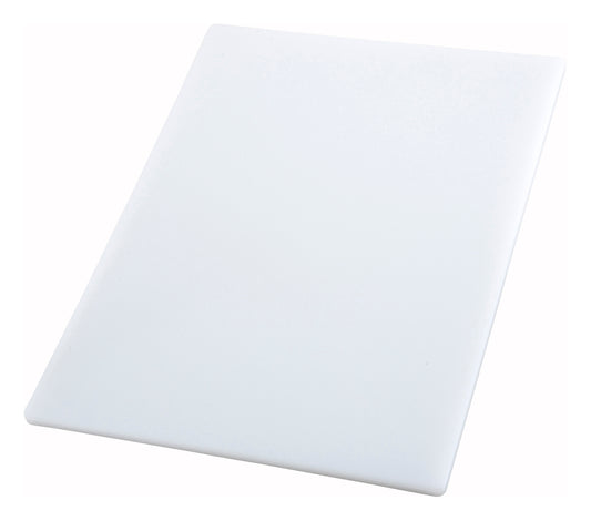 Winco CBWT-1520 15" x 20" x 1/2" White Cutting Board