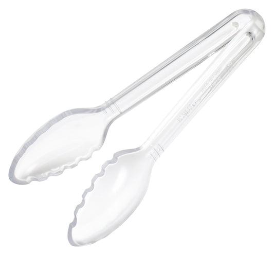 Winco CVST-6C 6" Clear Curved Polycarbonate Serving Tong