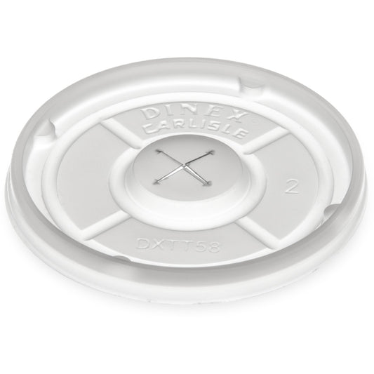 Dinex DXTT58 Translucent Tumbler Lid with Straw Slot (1000/cs)