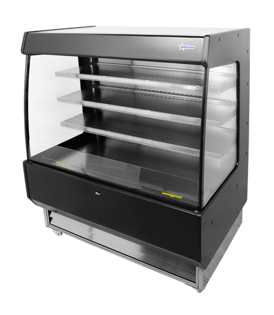 Omcan 44377 27.2 cu.ft 51" Floor Grab-and-Go Open Refrigerated Self-Serve Merchandiser