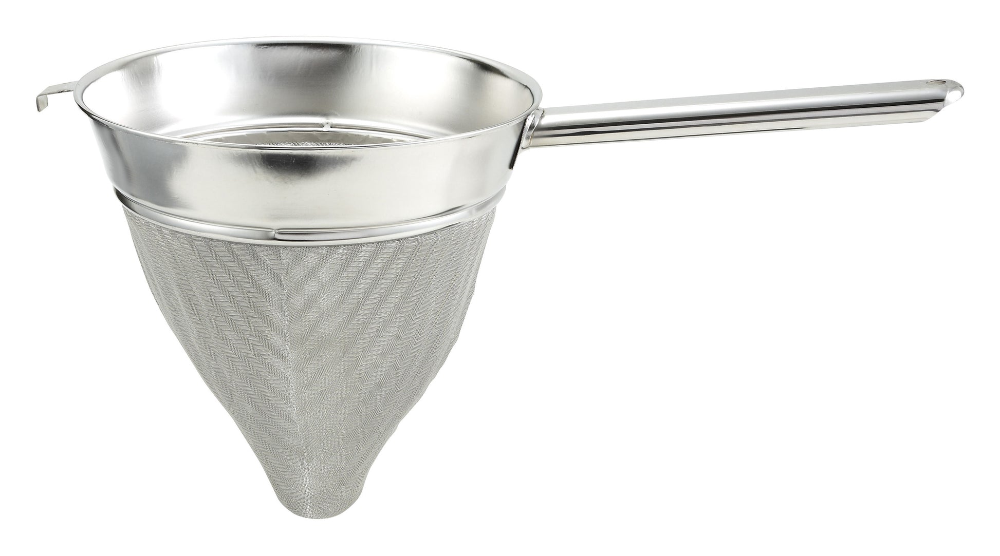 Winco CCB-10 10" Stainless Steel Bouillon Extra Fine Mesh Strainer