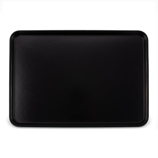 Carlisle 2618FMTQ309 17.9" x 25.6" x 1 1/4" Ebony Fiberglass Market Tray (6ea)