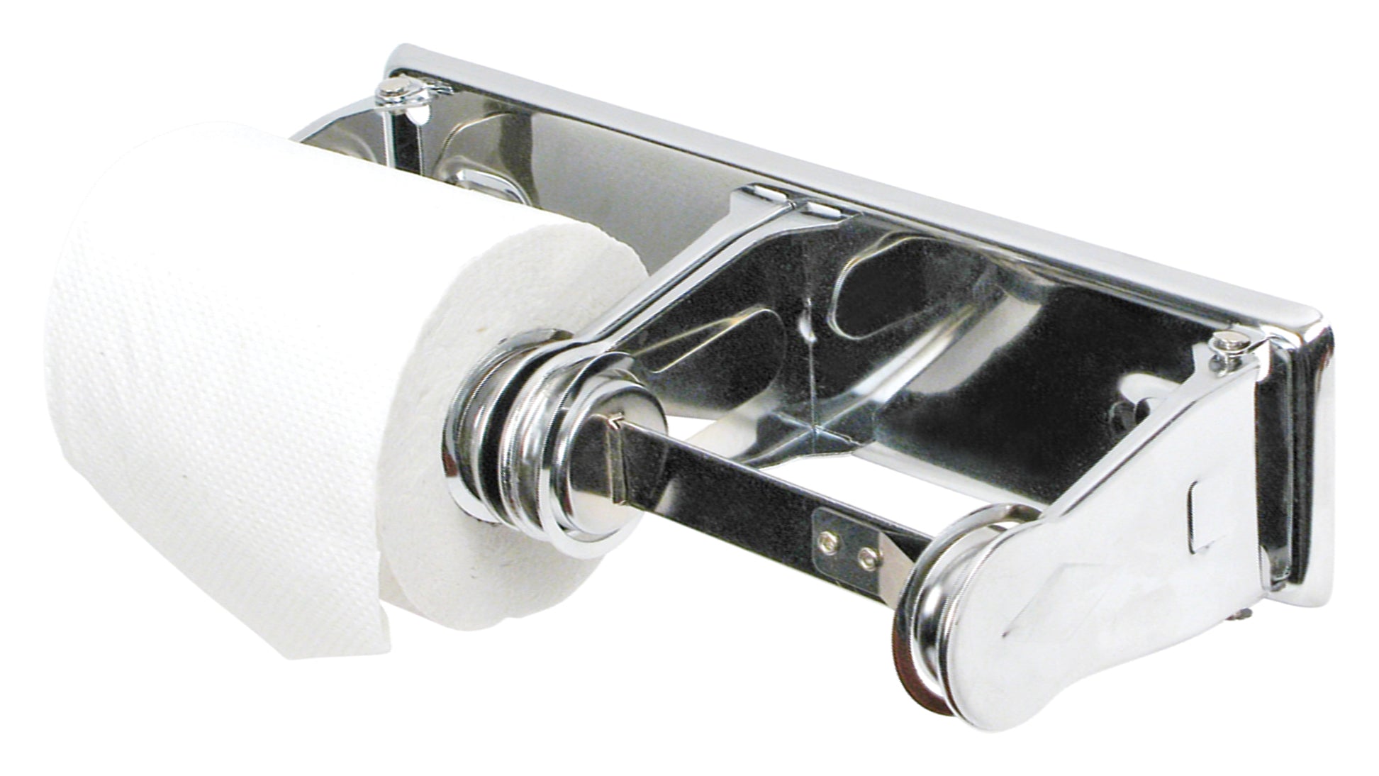 Winco TTH-2 Chrome-Plated Double Roll Toilet Tissue Holder