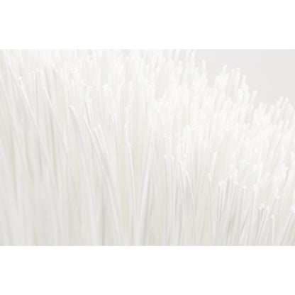 Carlisle 41083EC02 56" White Color Coded Duo-Sweep Unflagged Angle Broom