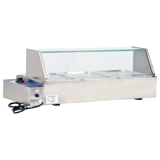 Omcan 42156 36" Bain Marie with 3 Half-size Pans