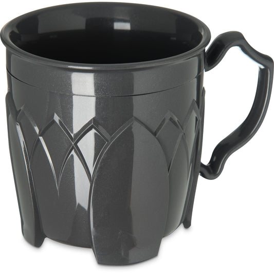 Carlisle DX500044 8 oz Graphite Grey Polypropylene Fenwick Mug