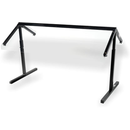 Carlisle 972003 48" Black Adjustable Sneeze Guard Double-Sided