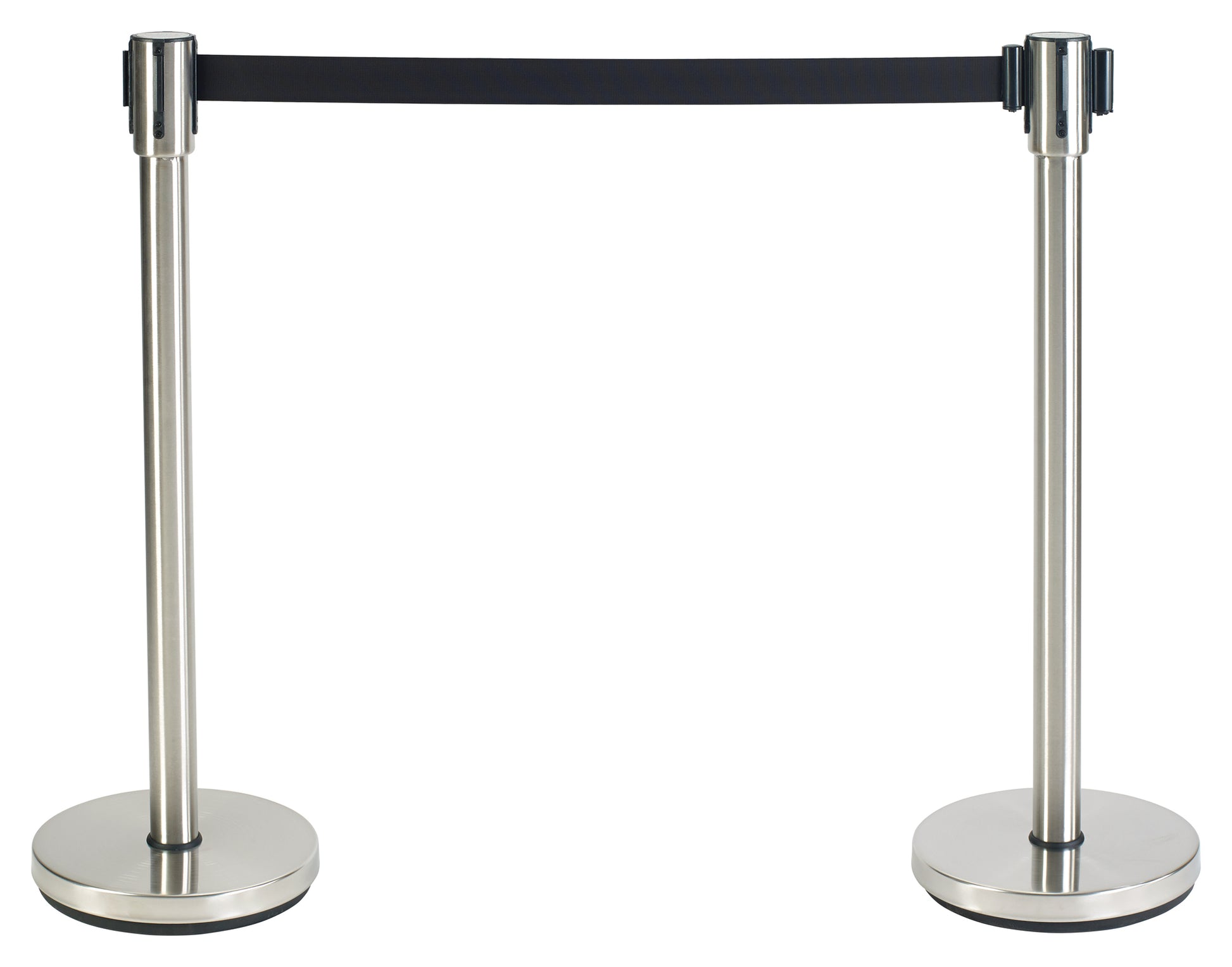 Winco CGS-38S 34" Stainless Steel Stanchion Post, 6-1/2' Retractable Belt