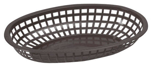 Winco POB-K 10-1/4" x 6-3/4" x 2" Black Fast Food Baskets