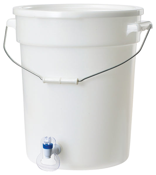 Winco PBDW-22 6 Gallon White Beverage Dispenser