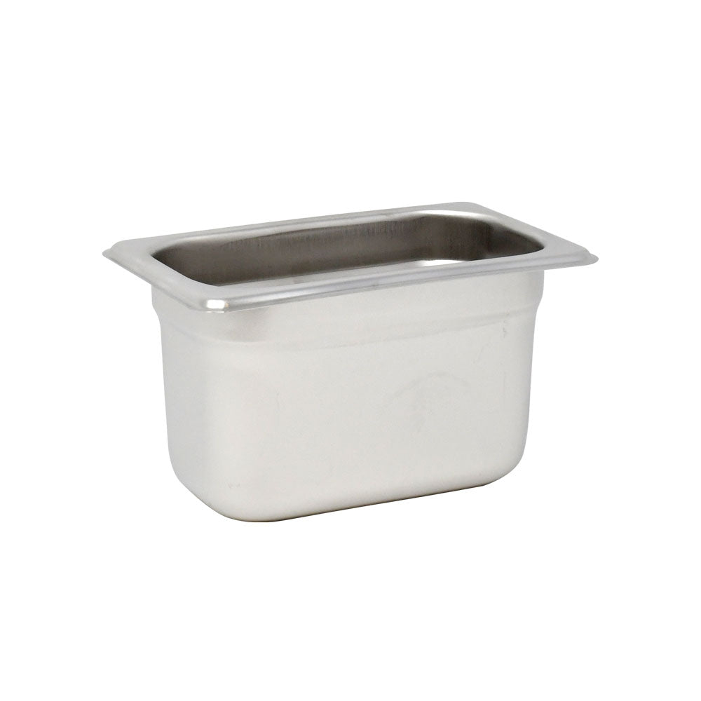 Omcan 80283 Ninth-size Stainless Steel Anti-Jam Steam Table Pan - 4" Deep