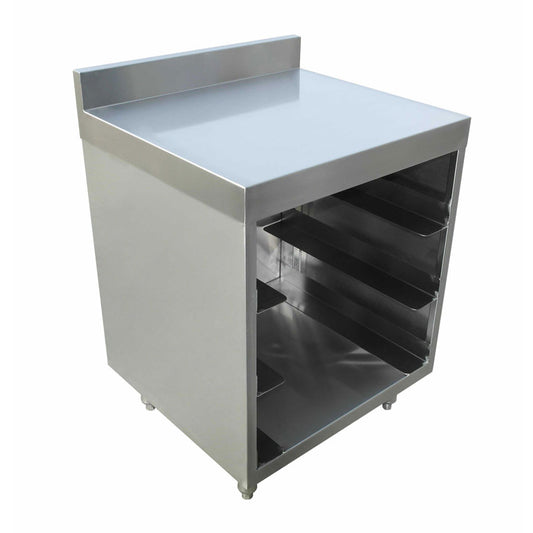 Omcan 44595 Flat Top Stainless Steel Glass Rack Storage Unit