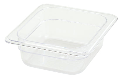 Winco SP7602 1/6 Size Polycarbonate Food Pan, 2-1/2" Deep