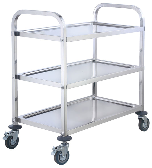 Winco SUC-30 3-Tier Stainless Steel Utility Trolley