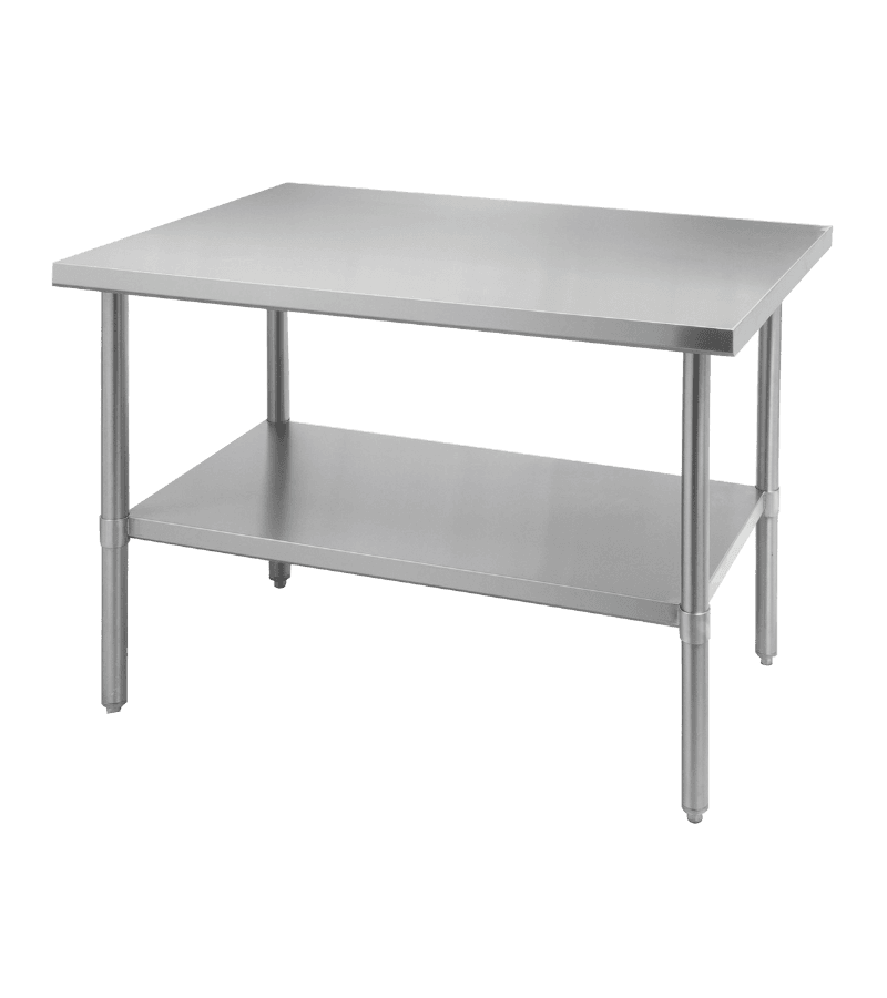 Thorinox DSST-2496-SS 24" x 96" Stainless Steel Work Table with Stainless Steel Undershelf & Legs
