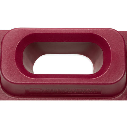 Carlisle KA1951RD Burgundy Polyethylene KatchAll Magnetic Flatware Retriever Trash Can Lid