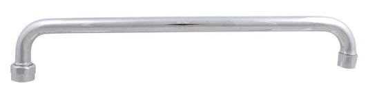 BK Resources BKF-HSPT-16-G 16" Chrome-Plated Brass Optiflow Heavy Duty Swing Spout, 2.2 GPM Flow Rate