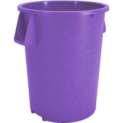 Sparta 84105589 55 Gallon Purple Round Polyethylene Bronco Waste Bin Trash Container