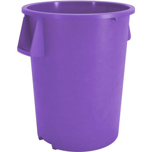 Sparta 84105589 55 Gallon Purple Round Polyethylene Bronco Waste Bin Trash Container