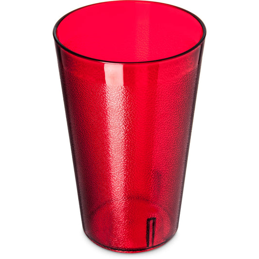 Carlisle 523210 32 oz Tall Ruby SAN Stackable Plastic Tumbler