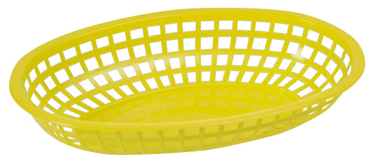 Winco POB-Y 10-1/4" x 6-3/4" x 2" Yellow Fast Food Baskets