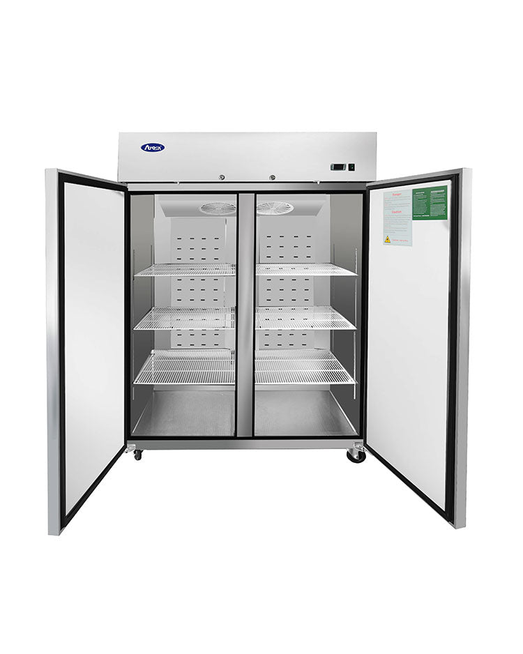 Atosa MBF8005GR Double Door Top Mount Reach-In Refrigerator
